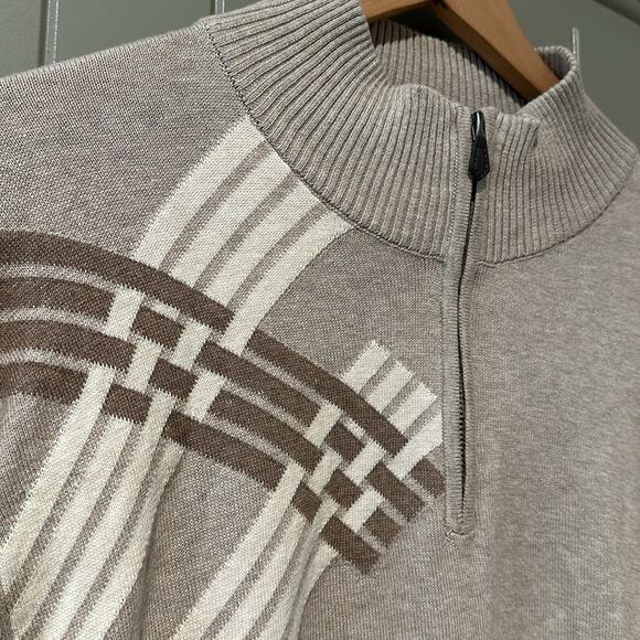 PERRY ELLIS Half-Zip Sweater sz XL - Picture 4 of 7
